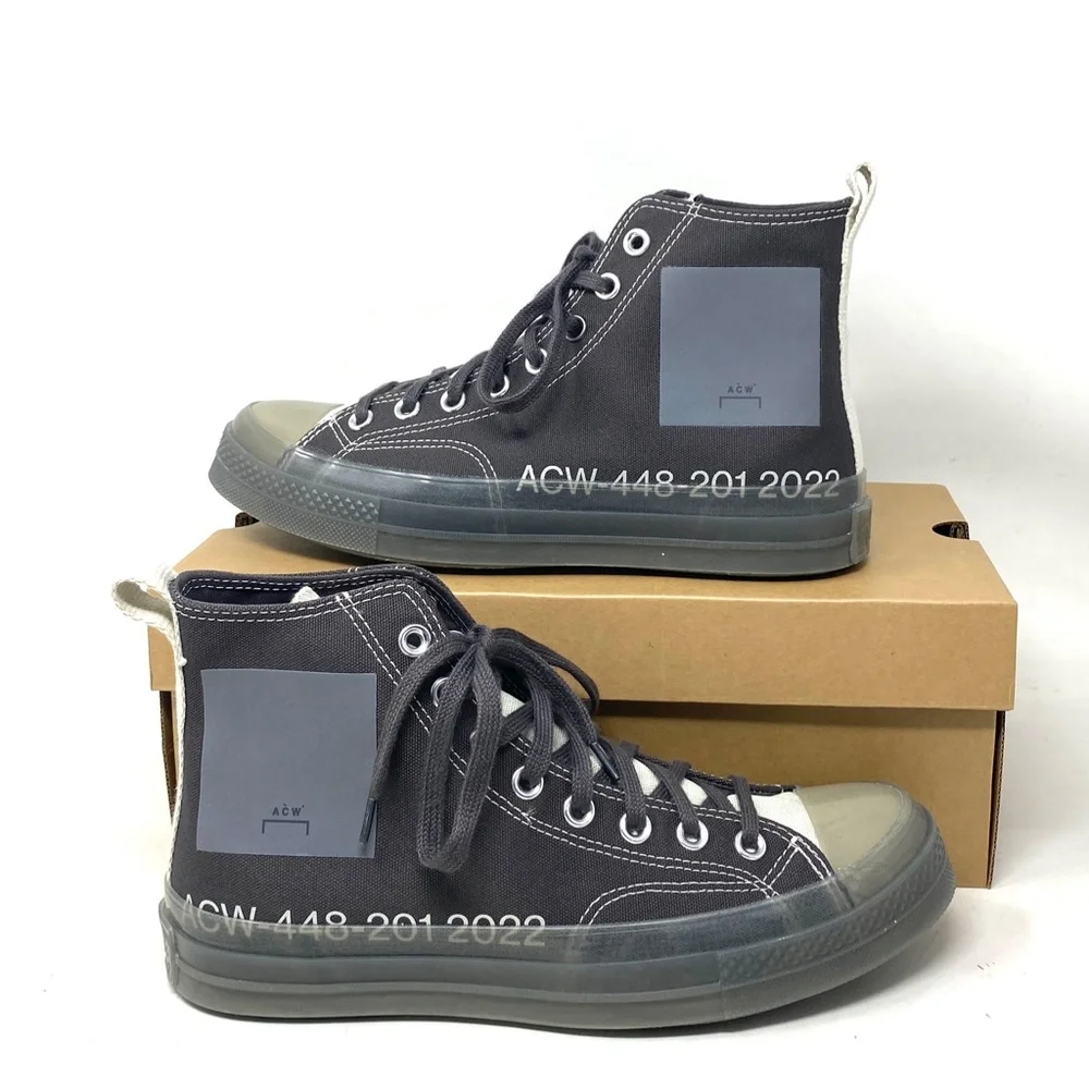 Converse Chuck 70 For Women Shoe High Top Sneakers Skate Gray Canvas A02277C
